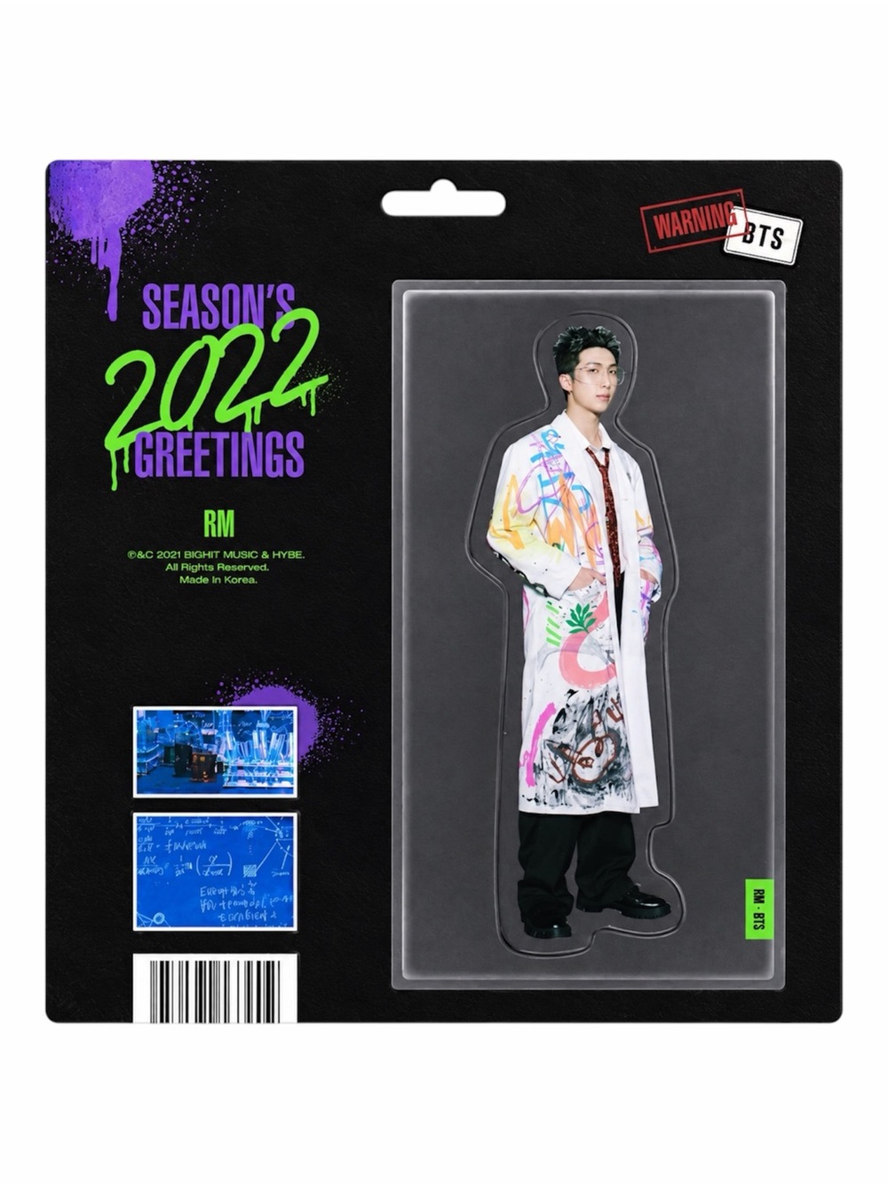 BTS 2022 SEASON'S GREETINGS RM PAPER MAGNET - BRAND NEW, SEALED